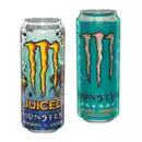 Bild 1 von MONSTER Energydrink Lewis Hamilton Zero Sugar - Juiced Aussie Lemonade Style - Rehab Tea + Peach - Ultra Fiesta Mango Flavour Zero Sugar 0,5L