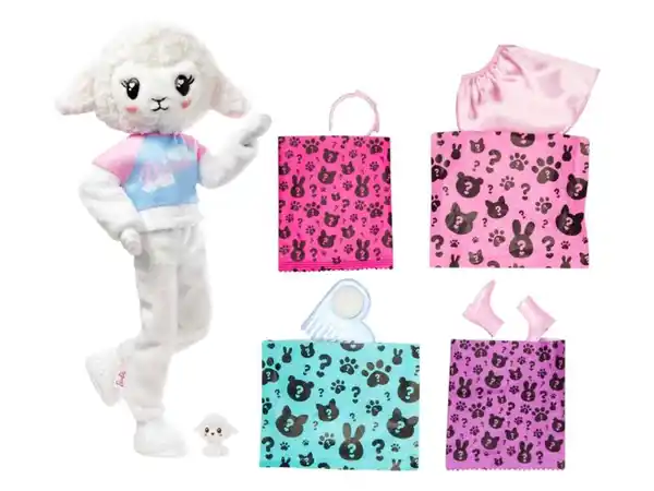 Bild 1 von Barbie Cutie Reveal Puppe, mit Plüschkostüm