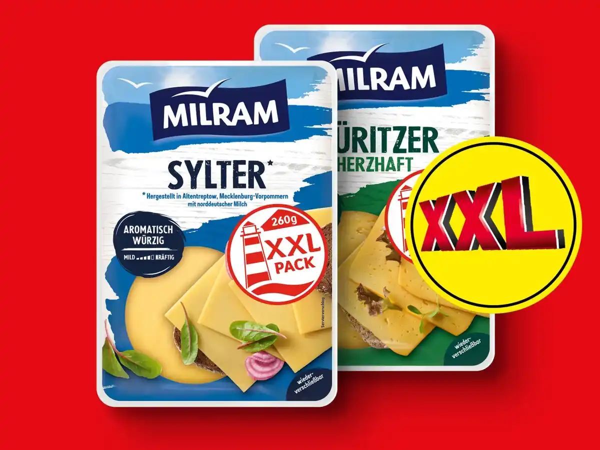 Bild 1 von Milram Scheibenkäse XXL,  260 g