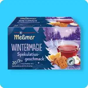 MESSMER Wintertee, Wintermagie – Früchtetee mit Spekulatius-Zimt-Aroma