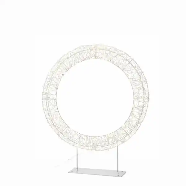 Bild 1 von LED-Metallkreis warm weiß Ø 50 cm, 600 LEDs mit Timer