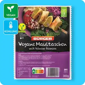 BÜRGER Maultaschen, Vegan oder Frischkäse (regional verfügbar)