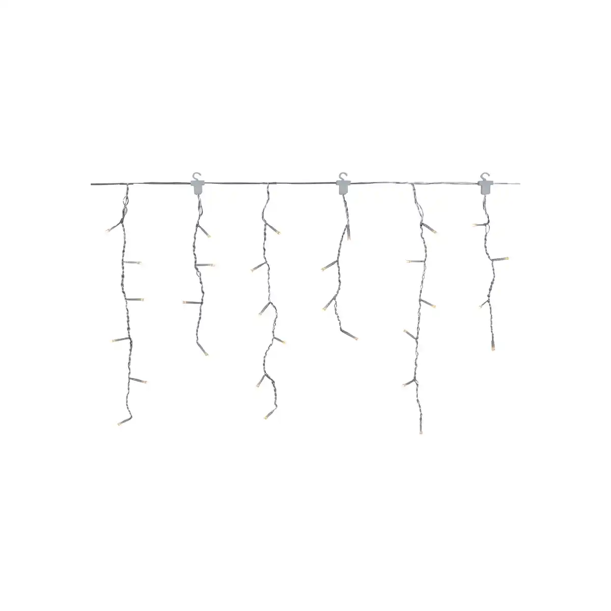 Bild 1 von toom LED-Lichtervorhang 'Eisregen' 400 LEDs warmweiß 80 Stränge 950 cm