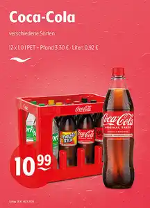 Coca-Cola verschiedene Sorten