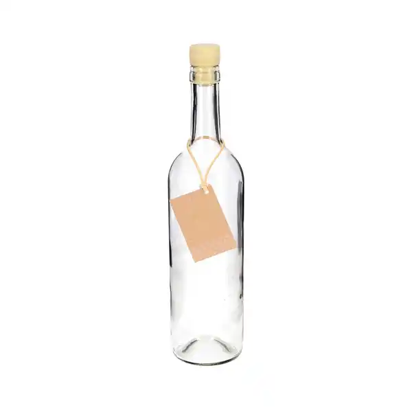 Bild 1 von Glasflasche Bordeaux mit Korken, 750 ml