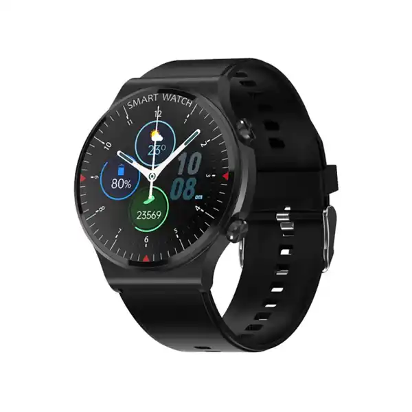 Bild 1 von TPFNet Smart Watch / Fitness Tracker IP67 für Damen & Herren - Silikon Armband - Android & IOS - Schwarz