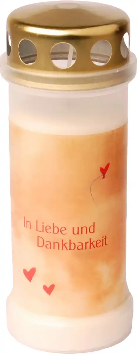 Bild 1 von Bolsius Dauerbrenner Nr.6 Motiv Ballon weiß, Höhe 17,3 cm, Ø 6,7 cm