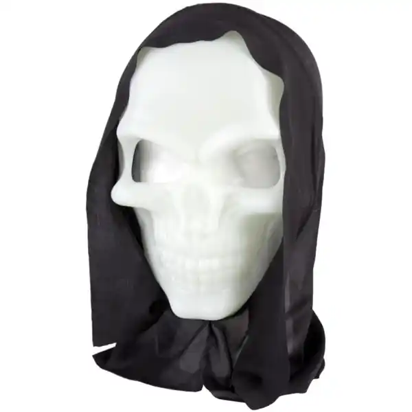 Bild 1 von Halloweenmaske - Totenkopf - Glow in the dark - f&#252;r Erwachsene