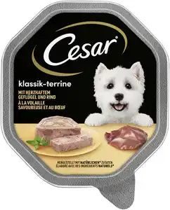 Cesar Klassik-Terrine Adult mit Geflügel und Rind 150 g