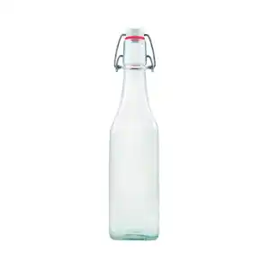 Glasflasche mit Bügelverschluss, 1 L eckig