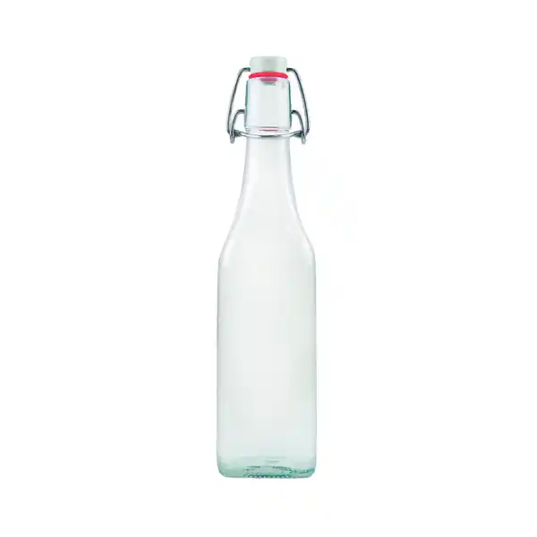 Bild 1 von Glasflasche mit Bügelverschluss, 1 L eckig