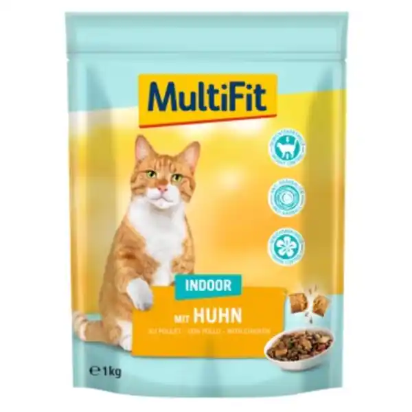 Bild 1 von MultiFit Adult Indoor Trockenfutter Huhn 1 kg