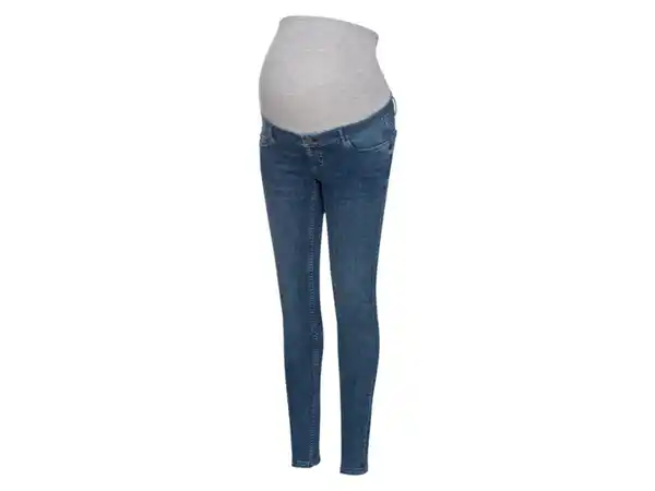 Bild 2 von esmara® Damen-Umstandsjeans, Super Skinny Fit, mit niedriger Leibhöhe