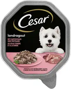 Cesar Landragout Adult mit Kalb und Truthahn 150 g