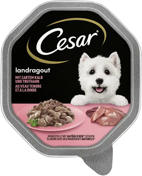 Bild 1 von Cesar Landragout Adult mit Kalb und Truthahn 150 g