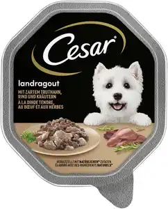 Cesar Landragout Adult mit Truthahn, Rind und Kräutern 150 g