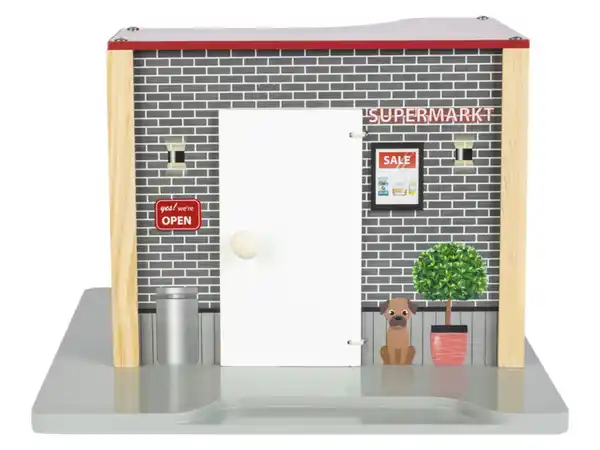 Bild 1 von Playtive Puppenhaus Spielset, aus Echtholz