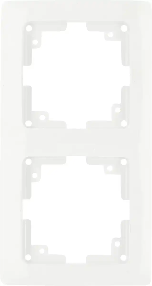 Bild 1 von Unitec Abdeckrahmen Monaco 2-fach ultraweiß