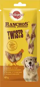 PEDIGREE® RANCHOS Twists Beutel mit Huhn 12 x 40g