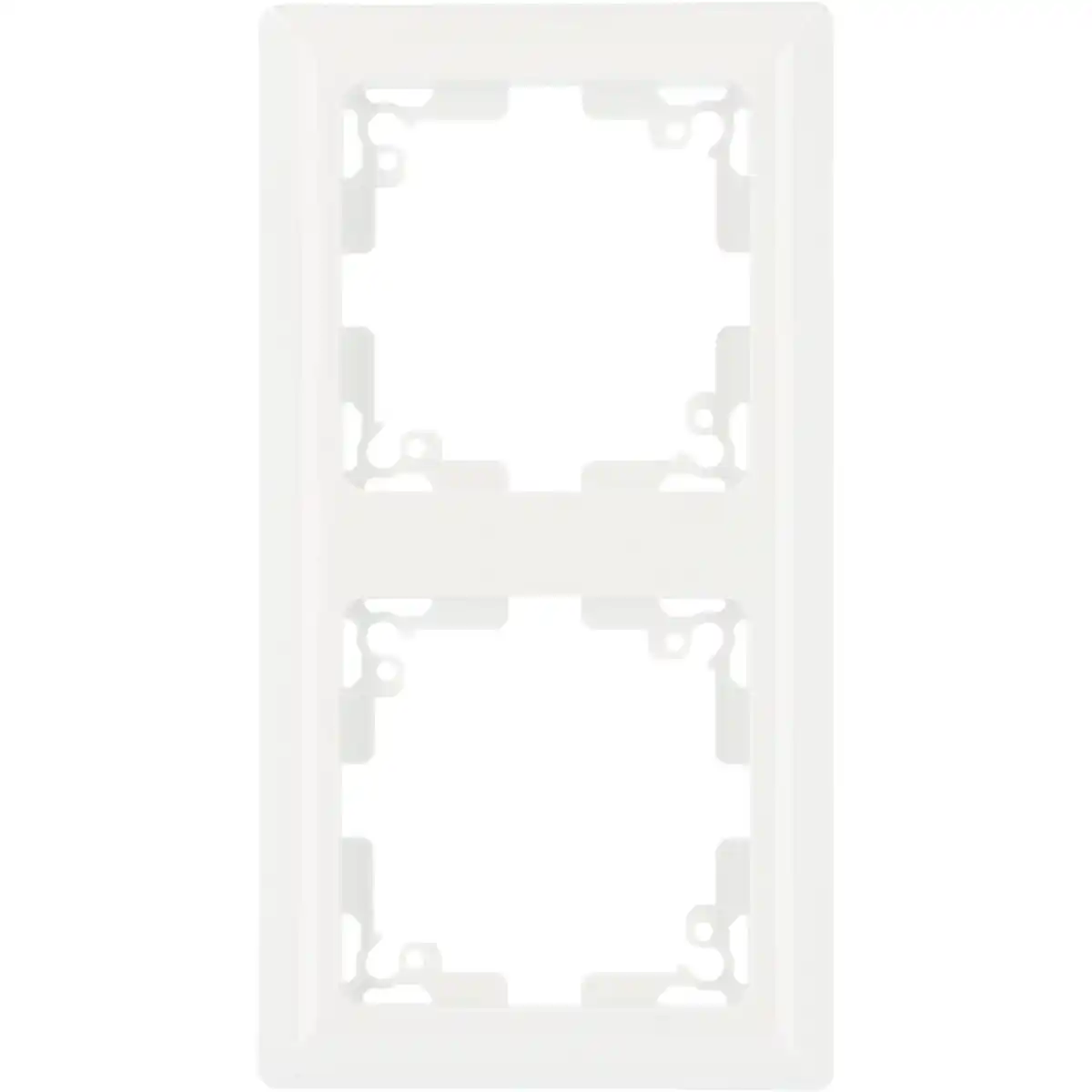 Bild 1 von Unitec Abdeckrahmen Genua 2-fach ultraweiß