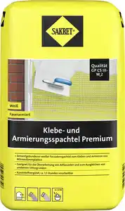 Sakret Klebe- und Armierungsspachtel Premium 25 kg Sack weiß 42 St. Palettenabnahme