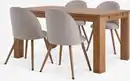 Bild 1 von OLDE L160 Tisch eiche + 4 THORUP Stühle beige/eiche