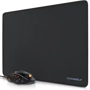 Titanwolf Maus- und Mauspad Spar Set, Gaming Mouse & Mousepad 440 x 350 mm Bundle "SPECIALIST"