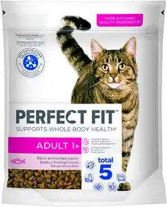 Perfect Fit Adult 1+ mit Lachs Katzenfutter 750g