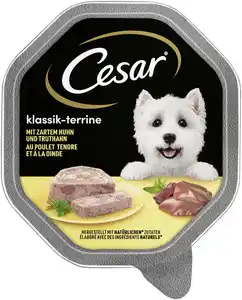 Cesar Klassik-Terrine Adult mit Huhn und Truthahn 150 g