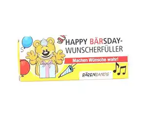 Traubenzucker Happy Bärsday Wunsch