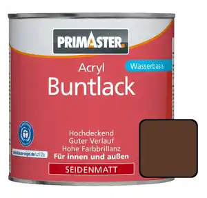 Primaster Acryl Buntlack RAL 8011 750 ml nussbraun seidenmatt