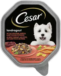 Cesar Landragout Adult mit Rind, Nudeln und Karotten 150 g