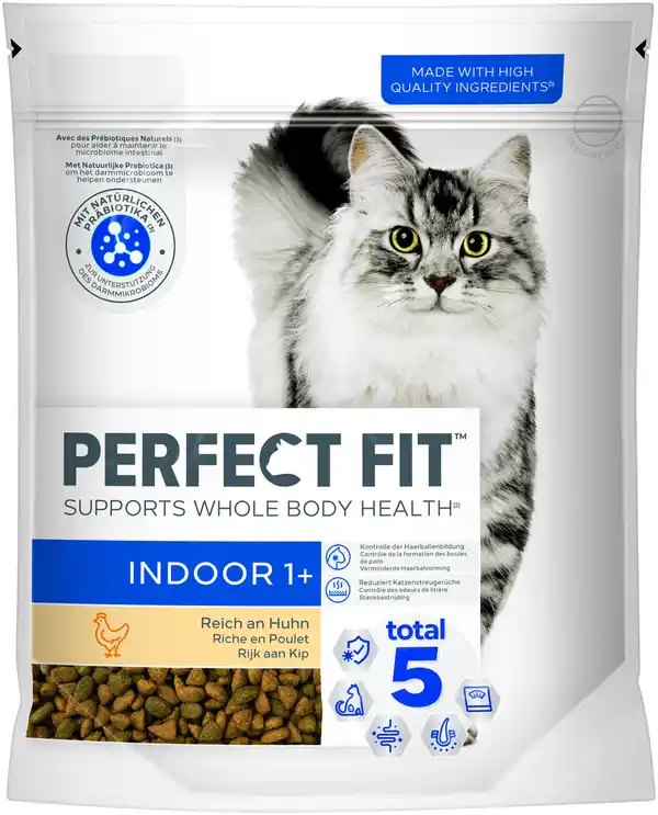 Bild 1 von Perfect Fit Indoor 1+ mit Huhn Katzenfutter 750g