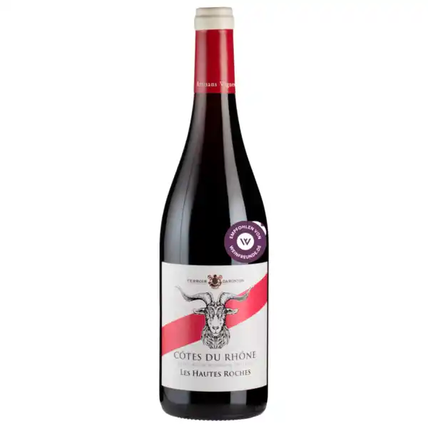 Bild 1 von Ortas Côtes du Rhône Rotwein Les Hautes Roches trocken 0,75l