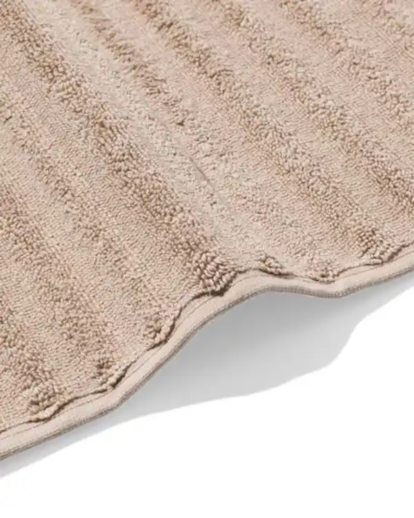 Bild 3 von Bademappe, Rippen, taupe, 50 x 85 cm