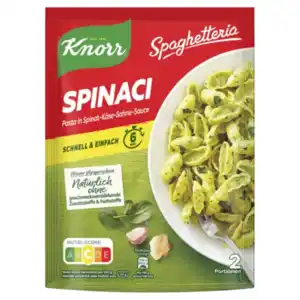 Knorr Spaghetteria, Veggie oder Activ-Gerichte