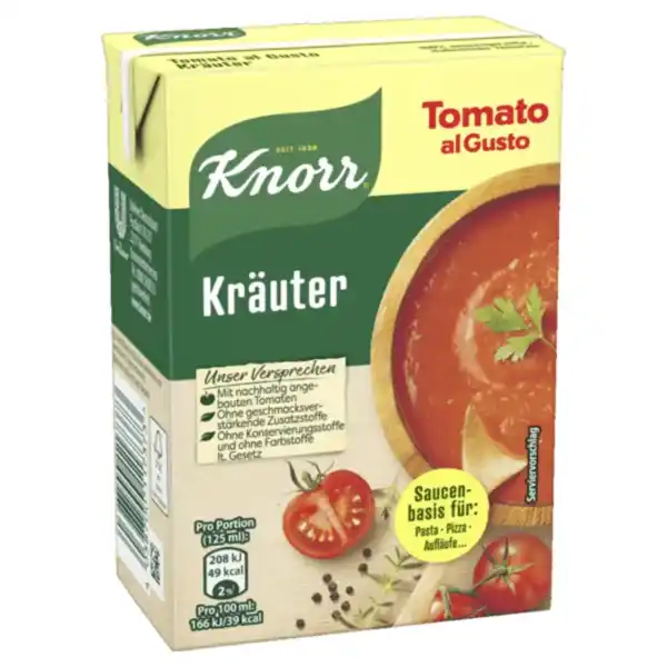 Bild 1 von Knorr Tomato al Gusto Sauce