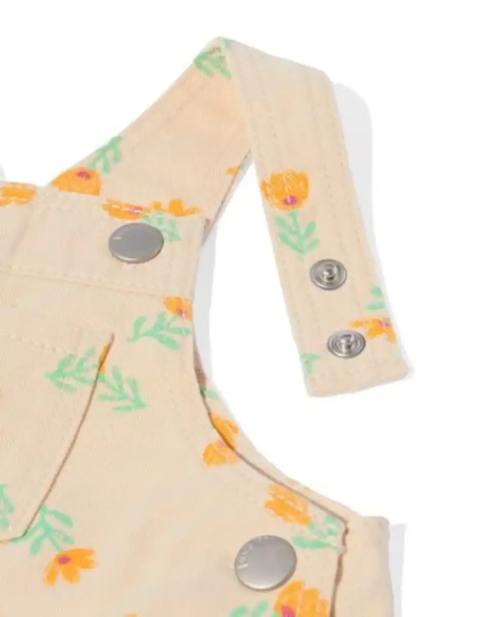 Bild 4 von Baby Latzhose Blumen pfirsich