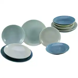 CreaTable Tafelservice Reactive AQUA blau Keramik