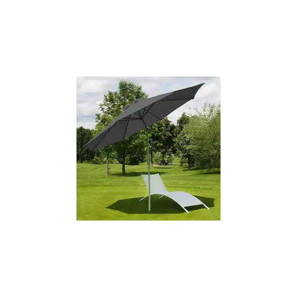 Bild 1 von Sonnenschirm Asti, Gartenschirm, Ø 2,7m neigbar Polyester/Alu 5kg ~ anthrazit