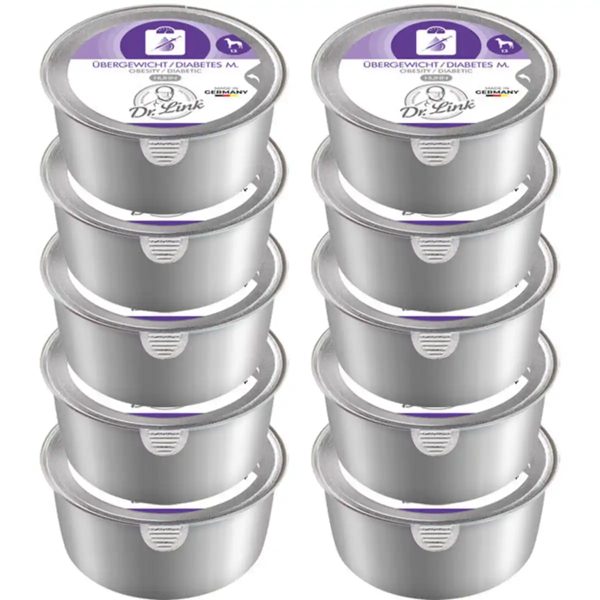 Bild 1 von Dr. Link® Hundefutter Übergewicht & Diabetes mit Huhn, 10er Pack