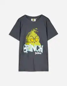 Kinder T-Shirt - Grinch - dunkelgrau