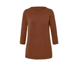 Shirt mit 3/4-Arm, cognac