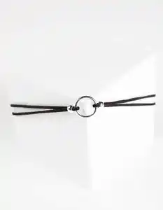 Damen Choker - Anhänger - silberfarben