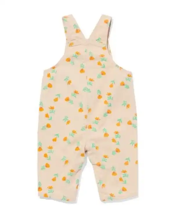 Bild 2 von Baby Latzhose Blumen pfirsich