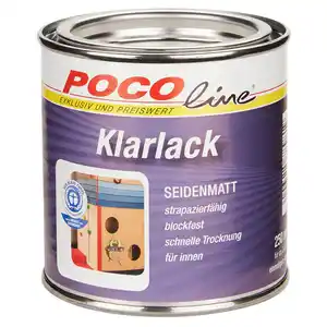 POCOline Acryl Klarlack farblos seidenmatt ca. 0,25 l