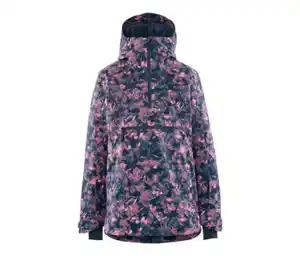 Halfzip-Skijacke, Alloverprint