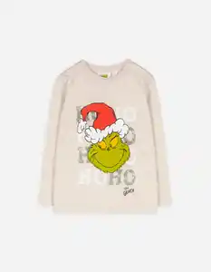 Baby Langarmshirt - Grinch - beige