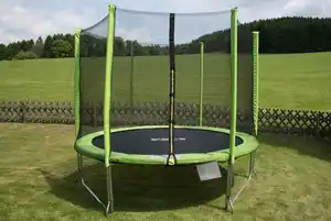 STAMM SPORTS Gartentrampolin, Ø 244 cm, Anti-Roll-Over-Schutz, farbig verkleidete Netzpfosten