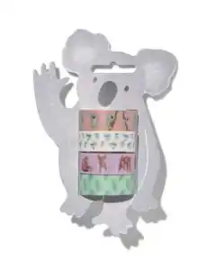 4er-Pack Washi Tape auf Papp-Koala